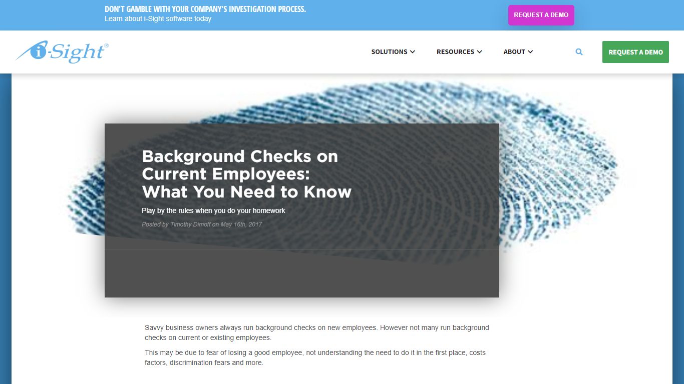 Background Checks on Current Employees: What You Need to Know